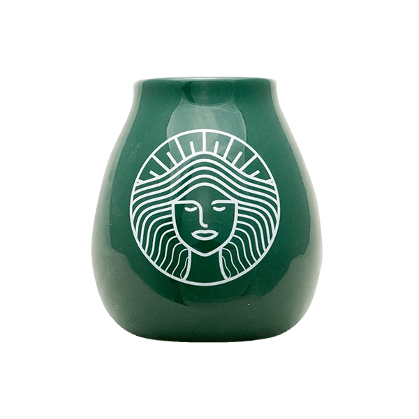 Dimensiunile cănii ceramice pentru mate Pachamama: înălțime 9,5 cm, diametru 8 cm