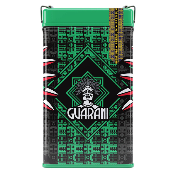 Yerbera – Cutie metalică + Guarani Premium 0,5 kg