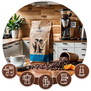 Bro Coffee Roastery - Cafea boabe întreagă Brazil Guaxupe Premium 400g