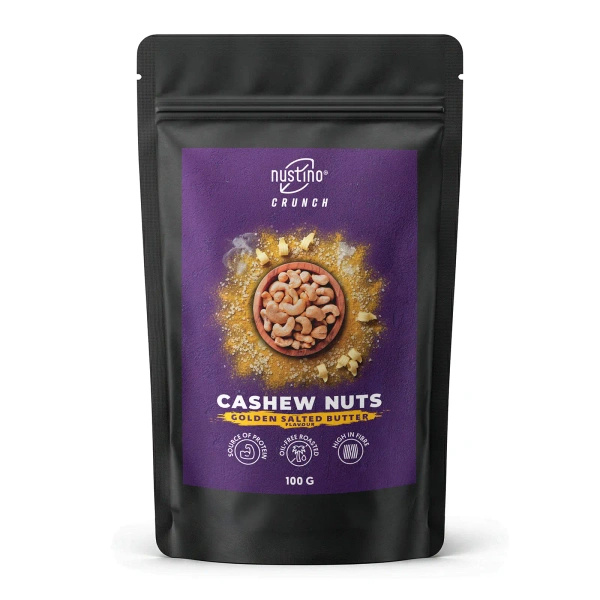 Nustino Crunch – Caju prăjit – Golden Salted Butter Flavour 100 g