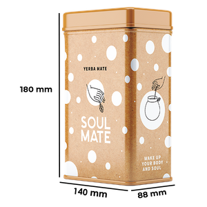 Yerbera – Cutie metalică + Soul Mate Orgánica Frosty Season 0,5 kg