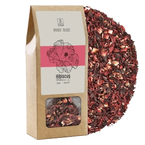 Set cadou Mary Rose: flori uscate + bombe de ceai + ceainic