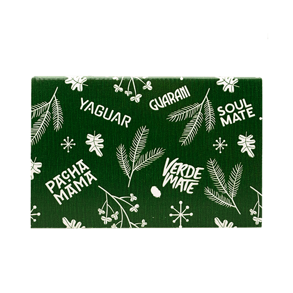 Yerba Mate cutie cadou de Crăciun - verde