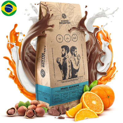 Bro Coffee Roastery - Cafea boabe întreagă Brazil Guaxupe Premium 1kg