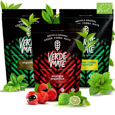 Set de Yerba Mate Verde Mate BIO 3x400g