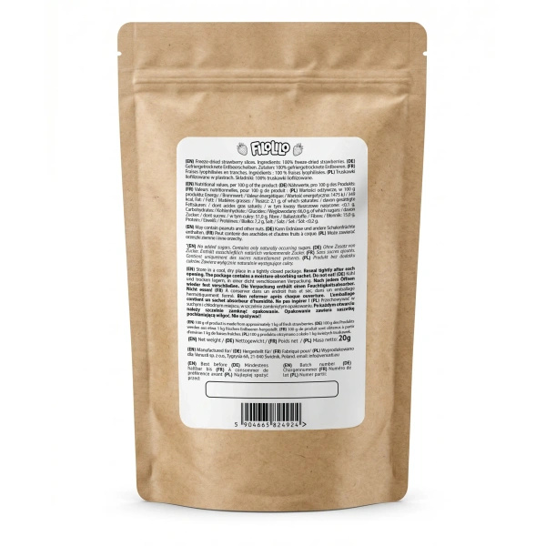 FiloLilo – Căpșuni liofilizate (felii) 20 g