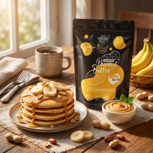 Set unt de arahide pudră Nustino: Classic + Banana 2x400g