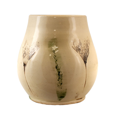 Ceașcă de mate din ceramică Flora Brown 300 ml – Seria Crater