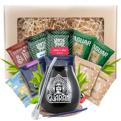 Set de cadou de Yerba Mate 10x50g 500g Calabash + Bombilla