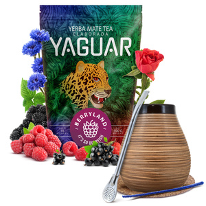 Set de început Yerba Mate Yaguar Berryland 500g