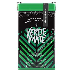 Yerbera – Cutie metalică + Verde Mate Green Despalada 0,5 kg