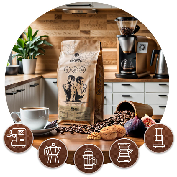 Bro Coffee Roastery - Cafea boabe întreagă Uganda Kanyenye Speciality 400g