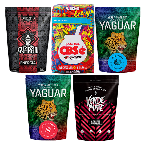 Yerba Mate Energia 5x0,5kg Various Brands