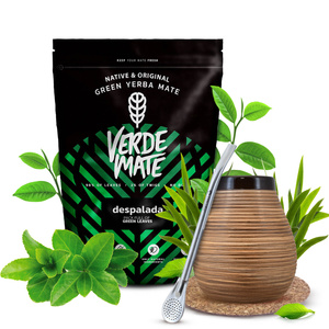 Set de Yerba Mate Verde Mate 400g 0,4kg Calabash + Bombilla