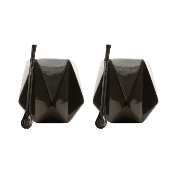Set de Accesorii Yerba Mate: 2x Calabash + 2x Bombilla