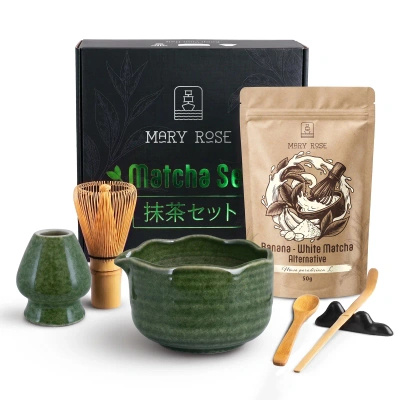 Set cadou pentru prepararea White Matcha