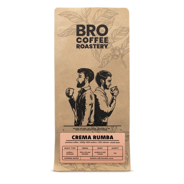 Bro Coffee Roastery – Cafea boabe Crema Rumba 1 kg