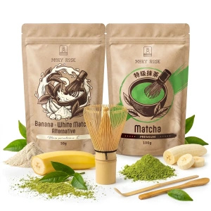 Set pentru Matcha Latte colorat: Matcha + White Matcha + accesorii