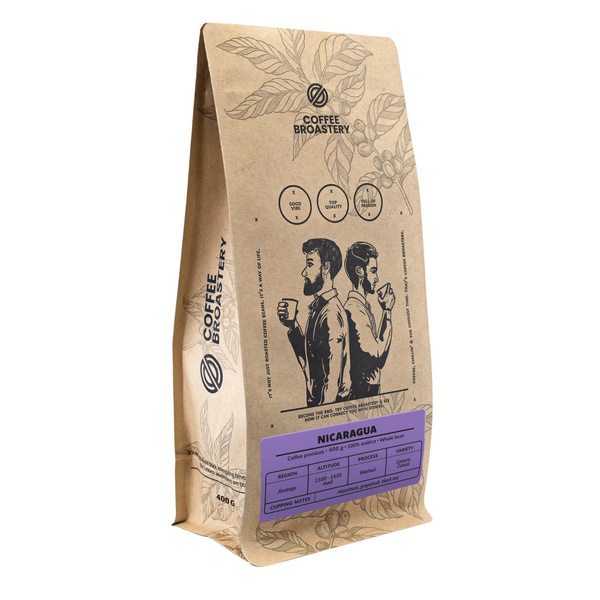 Bro Coffee Roastery - Cafea boabe întreagă Nicaragua Colibrí Azul Speciality 400g