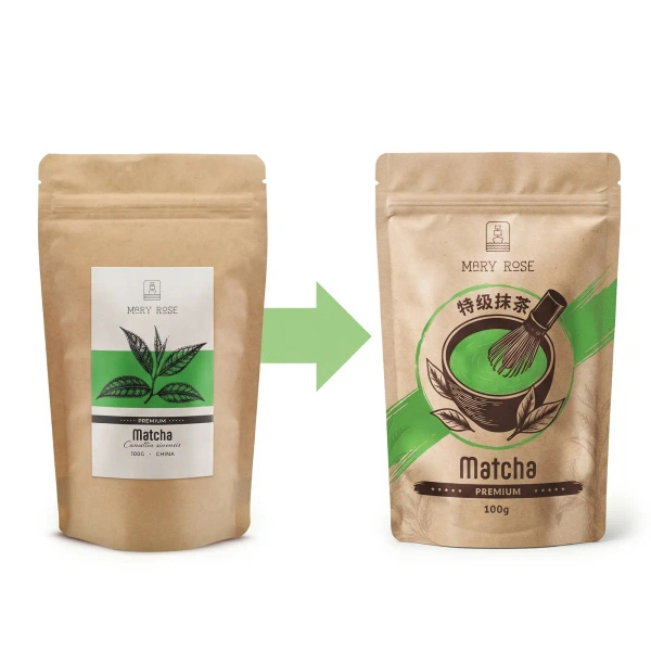 Set pentru Matcha Latte colorat: Matcha + Purple Matcha + accesorii