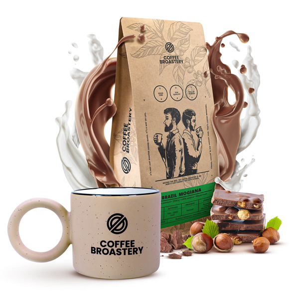 Set Bro Coffee Roastery: cafea Brazil Mogiana + cană