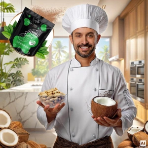 Nustino – Unt de arahide pudră – Coconut (fără zahăr adăugat) 400 g