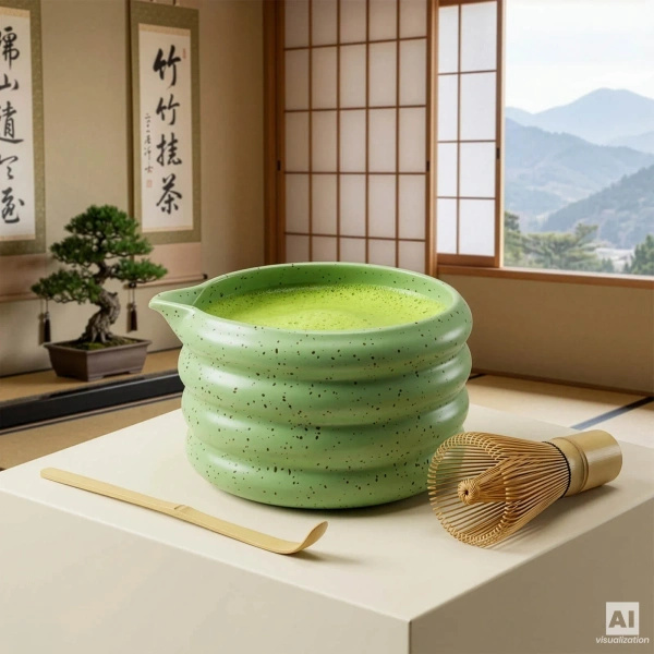 Set cadou: matcha premium + matchawan + accesorii din bambus