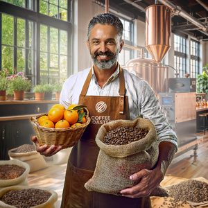 Bro Coffee Roastery - Cafea boabe întreagă Brazil Guaxupe Premium 400g