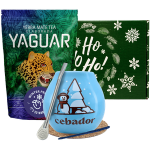 Set cadou de iarnă Yerba Mate Yaguar Winter Prune 0,5kg