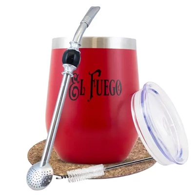 Set de yerba mate roșu TERMOLID El Fuego PRO