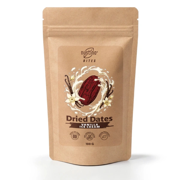 Nustino Bites – Curmale Uscate – Vanilla Ice Cream 100 g
