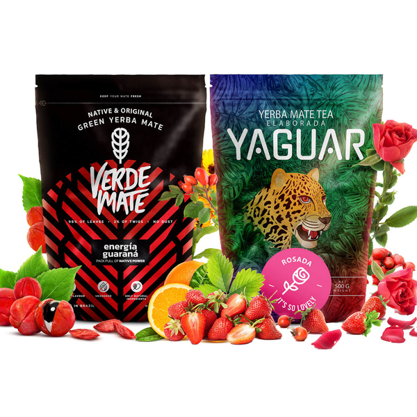 Set de Yerba Mate: Verde Mate + Yaguar