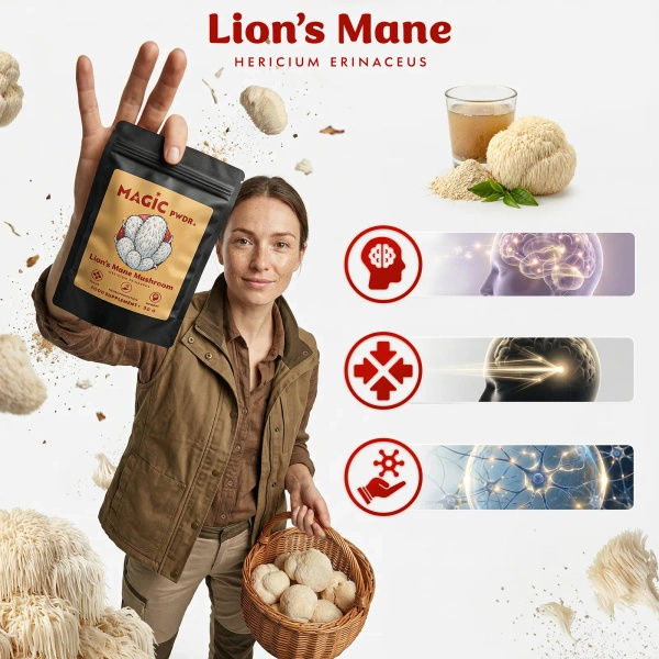 Magic Pwdr – Lion’s Mane – Coamă Leului 50 g