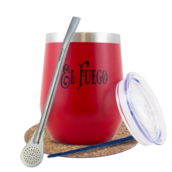 Set de accesorii pentru yerba mate: TermoLid + Bombilla