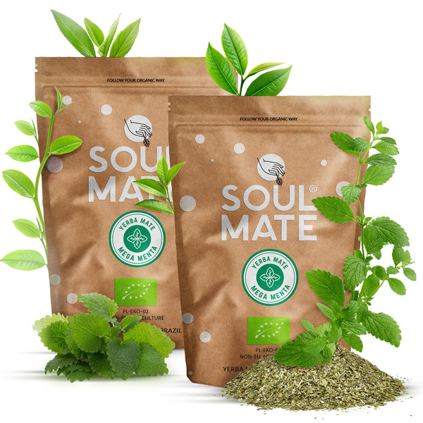 2x Soul Mate Organica Mega Menta 500g (1kg)