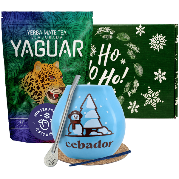 Set cadou de iarnă Yerba Mate Yaguar Winter Prune 0,5kg