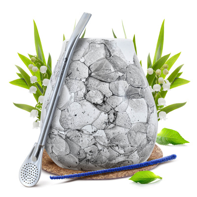 Yerba Mate kit de pornire Calabash + Bombilla