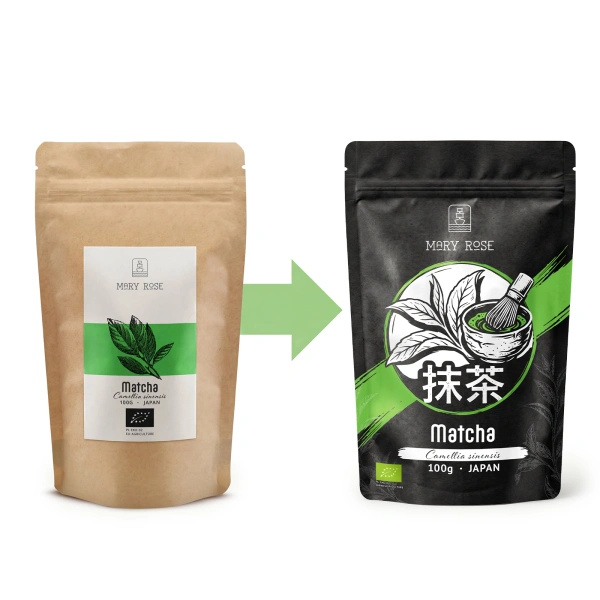 Set cadou: 3x matcha japoneză + accesorii din bambus