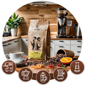 Bro Coffee Roastery - Cafea boabe întreagă Colombia Medellin Premium 400g