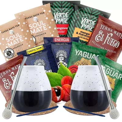 Yerba Mate Set pentru două Fructe pentru a începe