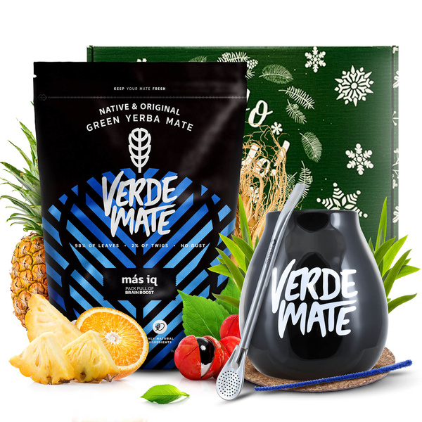 Set de cadou de Yerba Mate Verde Mate Mas IQ 0,5kg