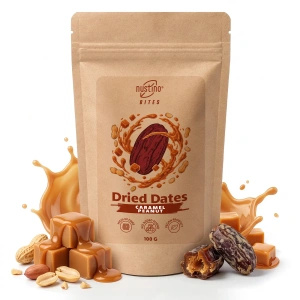 Nustino Bites – Curmale Uscate – Caramel Peanut 100 g