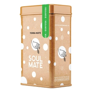 Yerbera – Cutie metalică + Soul Mate Orgánica Guayusa 0,5 kg