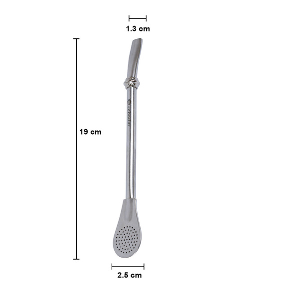 Bombilla LIZA with silver ring