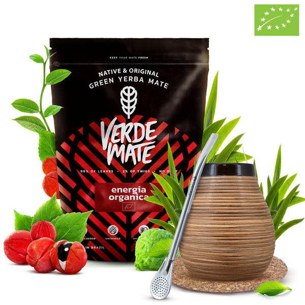 Set de Yerba Mate Verde Mate 400g 0,4kg Calabash + Bombilla