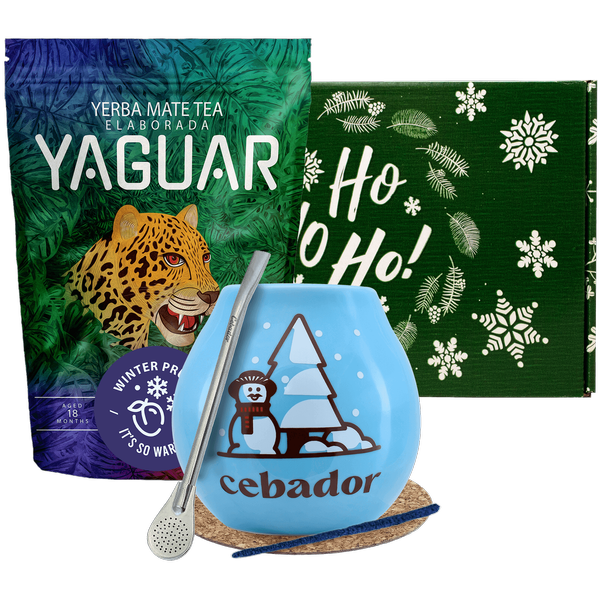 Set cadou de iarnă Yerba Mate Yaguar Winter Prune 0,5kg