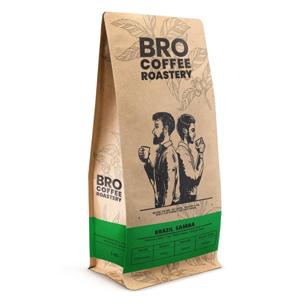 Bro Coffee Roastery – Cafea boabe întreagă Brazil Samba Premium 1kg