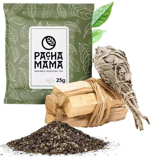 Set de tămâie Palo santo + Pachet de salvie + Guayusa