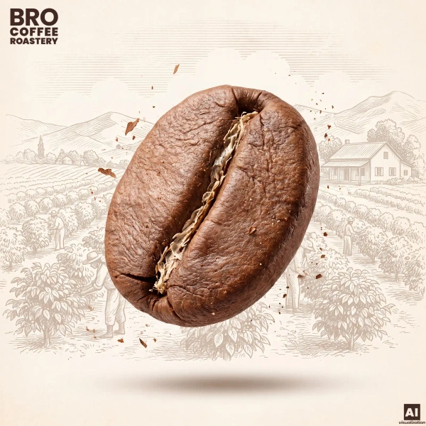 Bro Coffee Roastery – Cafea boabe Pure Crema 400 g
