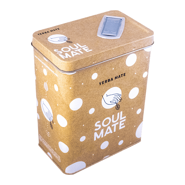 Yerbera – Cutie metalică + Soul Mate Orgánica Frosty Season 0,5 kg